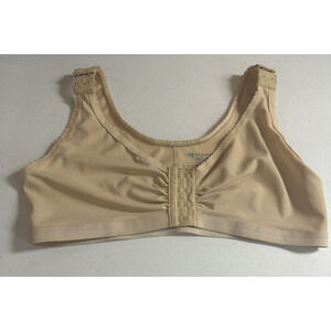 Marena Recovery Beige Post Surgery Recovery Adjustable Compression Bra 42 44 XL